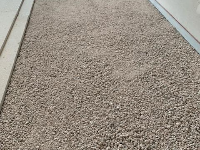 Fermacell sol et granule sur plancher bois, par SURMESURE, menuisier à Muzillac, à Theix